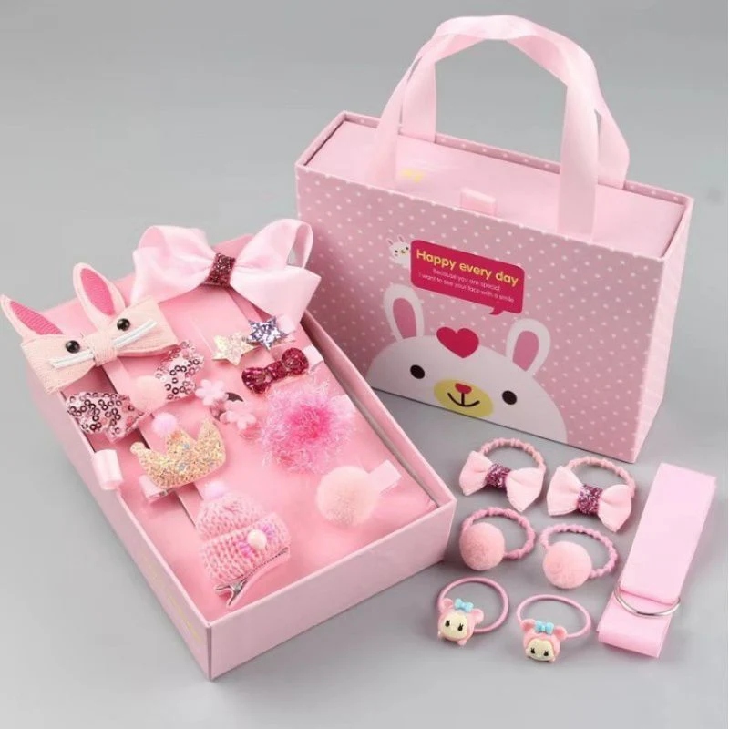 Baby Hair Accessories Hair Clips Sets for Girls Kids Head Rope Gift Box