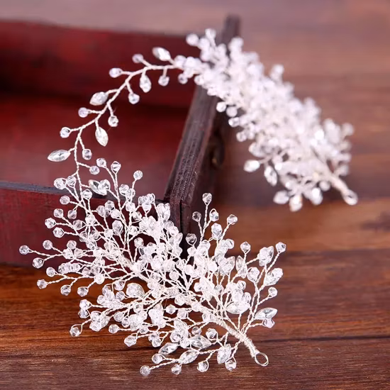 Diadema fiesta novia Tiara joyería accesorios para el cabello de boda