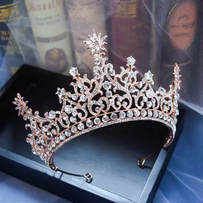 Nuevo tocado de corona princesa fiesta de cumpleaños corona novia accesorios de boda
